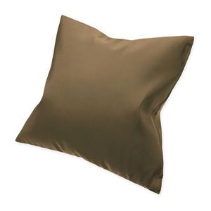 Чехол на подушку из плотной прочной ткани 50х50 см однотонный серо-коричневый Haus und Deko
