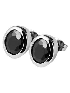 Adeliás Женские серьги - Серьги-гвоздики из нержавеющей стали серебристого цвета