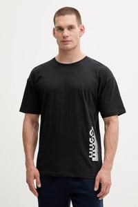 Хлопковая футболка Hugo, черный