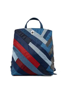 Джинсовый рюкзак в стиле пэчворк от Austen Sumy Desigual, синий