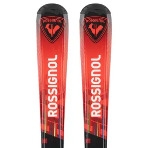 Горные лыжи Rossignol Hero JR 100-140 Kid-X+Kid 4 GW junior, красный