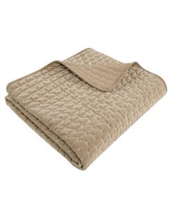 Двустороннее стеганое покрывало Velvet Stitch, 50 x 60 дюймов Levtex, Taupe
