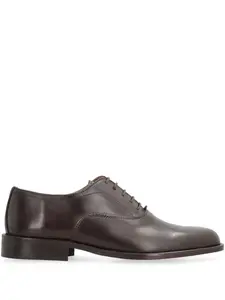 Глянцевые туфли на шнуровке Bruno Magli, коричневый