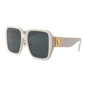 VERSACE Женские солнцезащитные очки квадратной формы из полиамидного волокна серого цвета, Gray