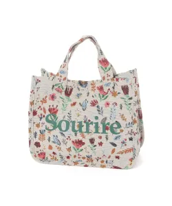 Жаккардовая сумка-тоут S Studio Clip, цвет White(10)