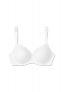 Бюстгальтер на косточках из чистого хлопка SCHIESSER, белый