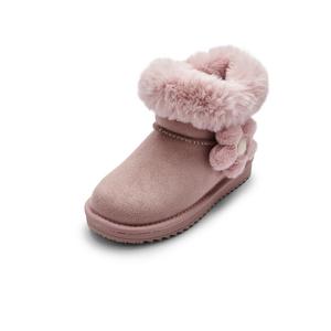 Нескользящие теплые высокие детские ботинки BALABALA, розовый