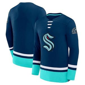Мужская футболка с длинным рукавом Seattle Kraken High Point цвета deep sea blue Fanatics