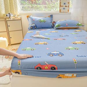 Yalu Простыня на резинке 150x200 см, 100% хлопок, Cars