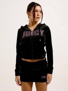 Толстовка с логотипом Impact Juicy Couture, Black/Pink