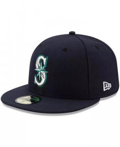 Мужская темно-синяя приталенная шляпа Seattle Mariners Authentic Collection On Field 59FIFTY New Era, синий
