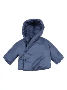 Стеганая куртка с капюшоном TEDDY & MINOU, синий