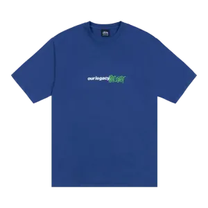 Футболка Stussy x Our Legacy Work Shop Sport Pigment Dyed 'Blueberry', синий