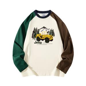 Футболка для младших школьников Jeep, бежевый/коричневый