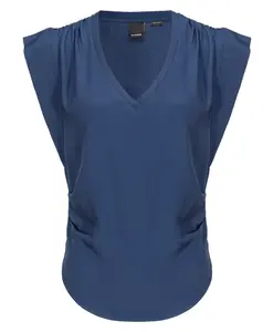 Стильный пуловер "Мельпомена" Pinko, синий