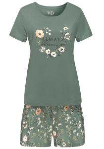 LASCANA Короткий пижамный комплект в цвете Jade