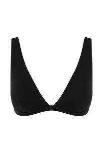 Треугольный бикини-топ SEA LEVEL Longline Essentials, черный