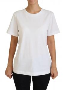 Топ с короткими рукавами и оптически белым принтом Dolce & Gabbana