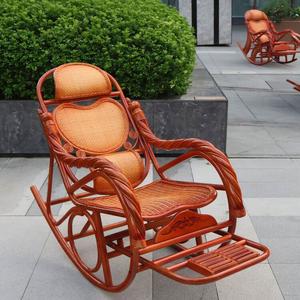 Fantasy Кресло-качалка из ротанга с двойной подушкой в форме сердца, средний размер, регулируемое