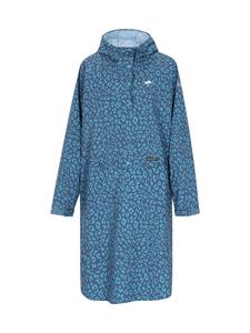 Schmuddelwedda Женское пальто темно-бирюзового цвета с темно-синим леопардовым принтом