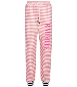 Спортивные брюки из хлопковой смеси в клетку Rodarte, Pink Gingham