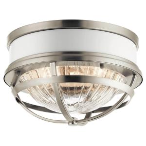 Потолочный светильник Elstead Lighting, 30,5x19,9 см, белый/никельа