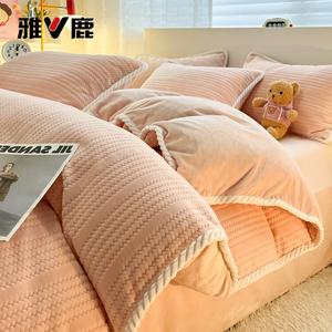 Yalu Пододеяльник 200х230 см, жаккард, велюр, цвет peach pink