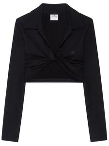 Топ Courrèges с перекрученной отделкой, черный