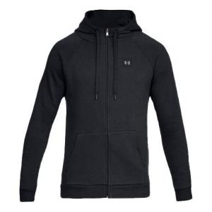 Куртка men's rival square frame logo hooded jacket black Under Armour, черный