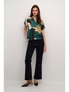 Блузка с короткими рукавами CUdana свободного кроя в цвете Green Art CULTURE