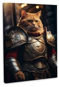 Картина на холсте Hustling Sharks Sir Cat, коричневый