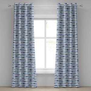 Штора Abakuhaus Harbor Streifen 2er-Set, полиэстер - синий/белый - высота: 260 см