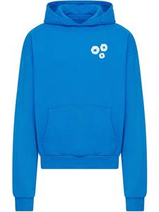 Худи Bold Flowers Heavy Cotton Box Hoody синего цвета Mister Tee