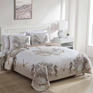 Комплект одеял «Caribbean Joe» из 3 предметов в прибрежной зоне Carribean Joe, цвет Beach Delight Sand