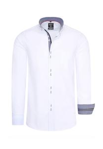 Рубашка с длинными рукавами и необычными двойными пуговицами RUSTY NEAL