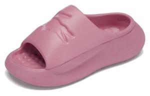 Шлепанцы женские темно-розовые нубук Lacoste