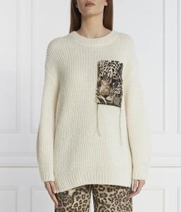 Свитер Marc Cain с леопардом, бежевый