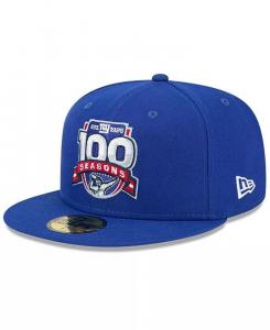Мужская бейсболка Royal New York Giants 100-го сезона 59FIFTY Fitted Hat New Era