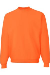 Толстовка JERZEES Super Sweats NuBlend с круглым вырезом, цвет safety orange