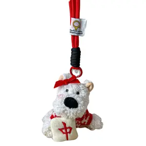 Плюшевый брелок груфф собака плюшевая игрушка милый щенок кукла 10см Jinnew, красный