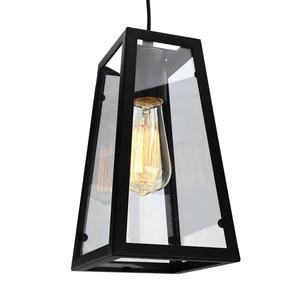 Подвесной светильник Näve Fence, стекло / нержавеющая сталь - 1 пламя