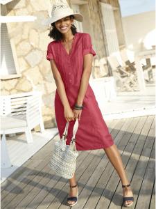 Летнее платье малинового цвета WITT WEIDEN