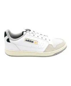 Кожаные кроссовки с замшевыми вставками Adidas, белый