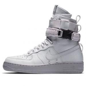 Кроссовки sf air force 1 высокие Nike, серый
