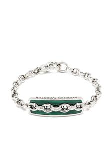 Серебряный браслет Thorn Addiction Inline Razer с малахитом Stephen Webster
