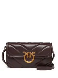 Стеганая сумка через плечо Pinko, коричневый