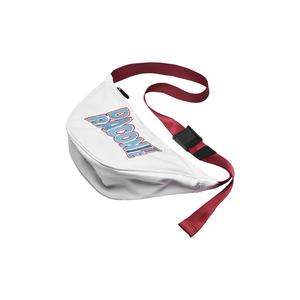 DRACONITE Полиэстеровая сумка через плечо поясная сумка кроссбод сумка-бананка унисекс серый красный контраст, White Blue