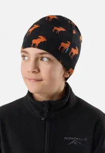 Шапка с изображением лося Swedemount, Black/Orange