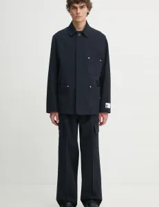 Брюки из смесовой шерсти Études Studio, темно-синий