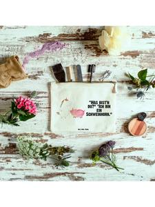 Mr. & Mrs. Panda Пенал в виде человека, единорога и свиньи с надписью белым цветом